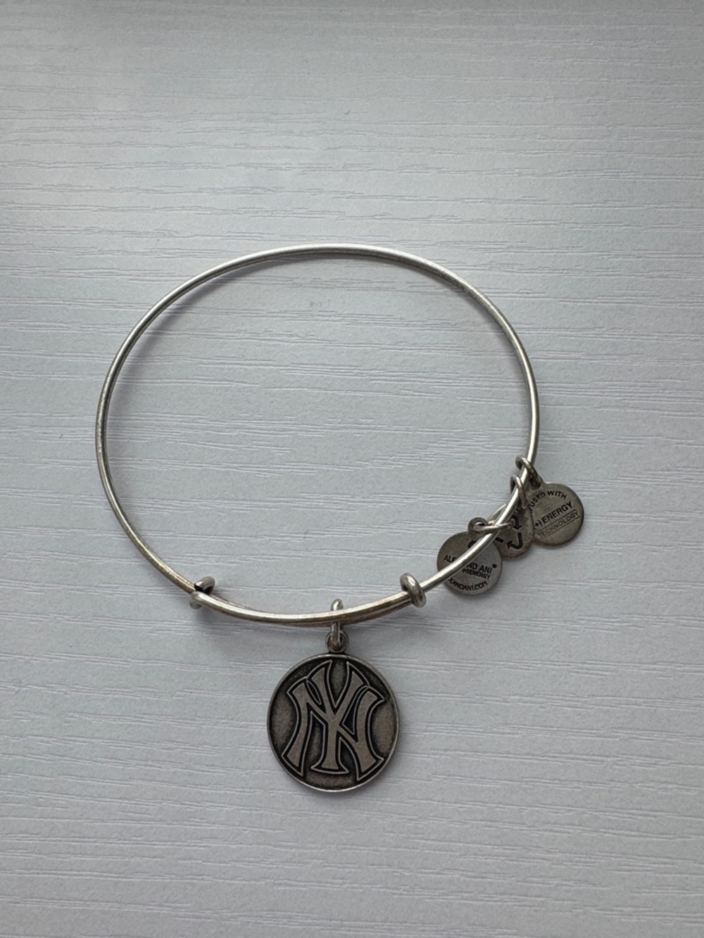 Alex and Ani - New York Yankees Silver Charm Bangle